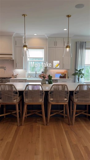 Men take 📝 Clean kitchen counter = calm mind, happy wife, calm home What is the male equivalent of the clean counter?