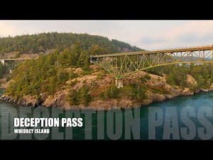 Sunset at Deception Pass | Stunning Views from Whidbey Island | 4K Drone Footage