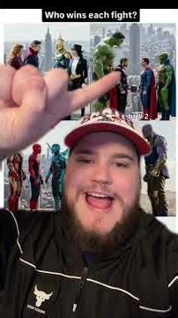 Marvel vs DC Fights #spiderman #marvel #mcu #avengers #dc #superman #batman #ironman #hulk #thor