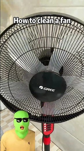 How to clean a fan💀