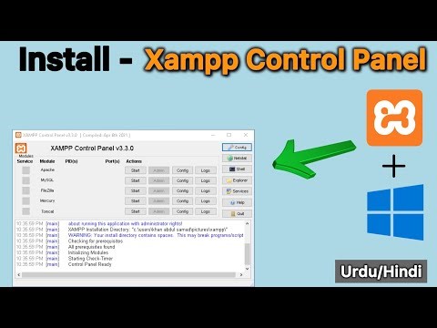 Installation - Xampp Control Panel on Windows 10/11 - Urdu/Hindi - Sammu Tech