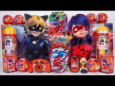 Miraculous Ladybug Toys Collection ASMR Unboxing Review | Mystery Cat Noir & Ladybug Surprise Boxes