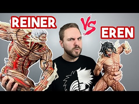 UNBOXING! The ULTIMATE 💪🏻 Attack on Titan Statue of Eren VS Reiner | Armored VS Attack | HUGE!
