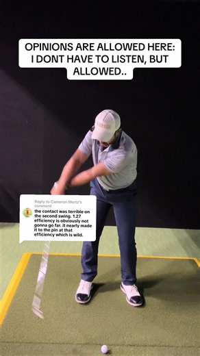 Replying to @Cameron Mertz swing the swing that makes you enjoy the game. Critics jobs are to judge and your job is to let them. The juju swing got me back into practicing 250 to 300 swings a day. My old swing frustrated me for 20 years. I’m not here to tell you the old swing is bad for you. Why on earth would I do that? I don’t know you. What I am saying is I’m excited about golfing and this worked for me. #golf #golfers #golftiktok #golfswing #clapback