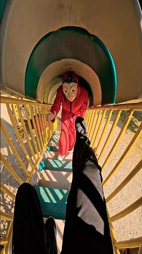 Parkour money heist playground rooftop most viral video 😨😱😱???#foryou #funny #funnyvideos #fun