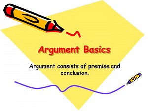 PPT - Argument Basics PowerPoint Presentation, free download - ID:5213