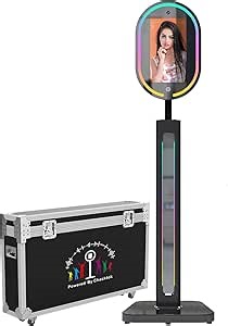 Amazon.com : MWE Magic Mirror Photo Booth Touch Screen with 1200W Pixel 4K HD Camera,RGB Surround Light Music Sync,Mirror Video Booth with Software APP Remote Control (16in) : Electronics