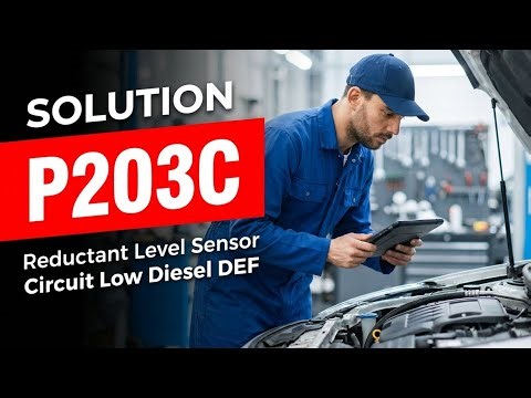 HOW TO FIX P203C OBD II ERROR CODE - Reductant Level Sensor Circuit Low Diesel DEF