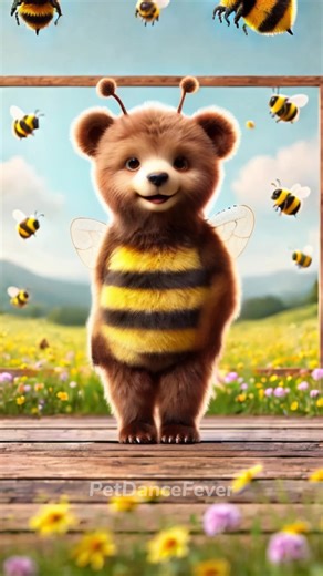 Bear Bee Keeper Funny Costume - Pet Dance Fever#petdance #animaldance #funnypets #funnytiktok #animalcostume #funnydance #foryoupage❤️❤️ #dancingpetchallenge #animalsoftiktok #funnycostumes #funnyy #bear #beardance #beekeeper