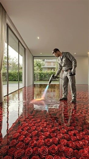 They Turned Roses Into a Glass Floor 🌹😳