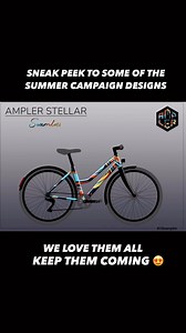 Sneak peek to some your awesome Stellar & Stout designs 😍. We love love love them all!!! Submissions are open until July 31: amplerbikes.com/summer23 | Ampler Bikes