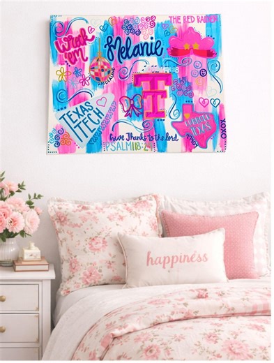 Christian College Dorm Canvas | Personalized Scripture Wall Art | Faith-inspired Dorm Decor | Freshman Move-in Gift | Bible Verse Canvas - Etsy