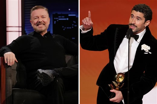 Ricky Gervais calls out Grammy winners for making political acceptance speeches: "You're in no position to lecture the public about anything"