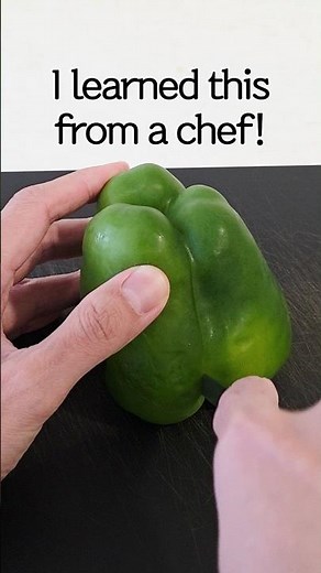 Chef’s Trick to Cut Bell Peppers Perfectly!