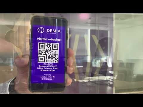 VisionPass visitor QR scan