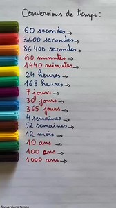 265K views · 1.4K reactions | Conversion de temps | Prof Jamal | Facebook