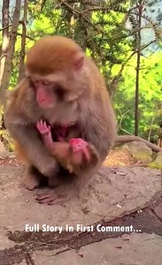 44K views · 633 reactions | In the jungle, a tiny baby monkey clings tightly to its mother, refusing to let go. Its small fingers grip her fur like sticky glue, holding on with all its strength. But the mother, tired and restless, tries to shake the baby off. | Style Monkey action | Facebook