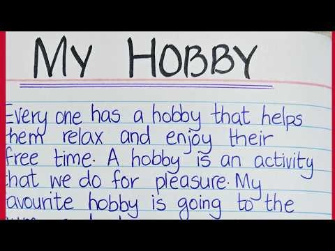 My Hobby Paragraph || My Hobby Essay || How to write paragraph on My Hobby