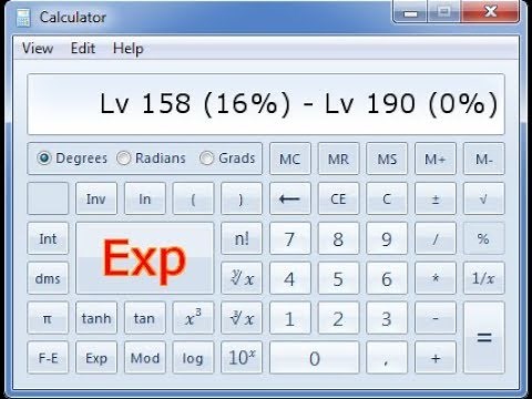 EXP and OXP calculator for Cabal Online - by Watchman94