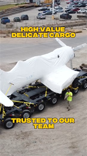 1.4K views · 19 reactions | Palletized Trucking was trusted to move a vintage F4U Corsair warbird, a WWII aircraft, on a Faymonville steerable trailer with two police escorts, a pole car, and a private rear escort. High value, delicate cargo, planned and executed start to finish by our heavy haul team. | Palletized Trucking Inc | Facebook