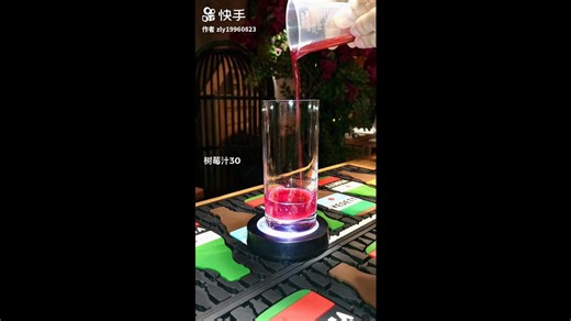 Showcasing blue lagoon sunrise cocktail making and creating a stunning gradient drink