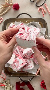Candy Cane Marshmallows are a perfect addition to the holiday cookie box! Grab the recipe with all info and substitutions at the link in comments below or search “candy cane marshmallows” at www.thisjess.com #marshmallows #candycanes #holidayrecipe #ChristmasRecipes #HolidayCookies #candyrecipes | thisjess.cooks