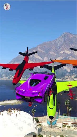CARS STUNT JUMP GTA 5 #GTA6 #GTA5 #gaming