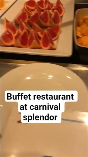 Buffet restaurant at carnival splendor
