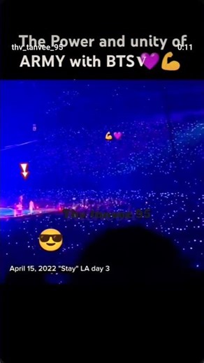 The power and unity of ARMY with BTS v💜💪 #bts #army
