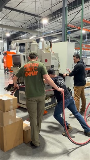 Josh Smith | Christmas Eve elves air skating a 12,000 lb machine into place as if it weighs nothing! This is why we built this facility. Machines like... | Instagram