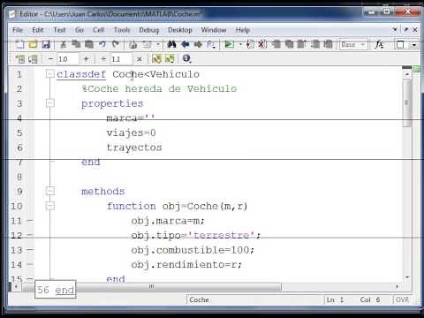 Programación Orientada a Objetos en Matlab