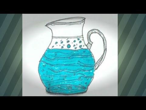 how to draw jug drawing easy step by step#drawing #art #jug