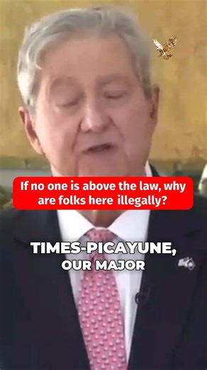 Senator John Kennedy confronts a perceived contradiction within the current application of legal standards. While established local news sources, including the Times-Picayune and WWL radio, repeatedly state that no one is above the law, the Senator raises a pointed inquiry regarding the enforcement of immigration statutes. The core challenge presented is straightforward: If this foundational legal tenet is absolute, why does its application seemingly falter when addressing individuals residing i