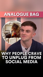 "Instead of using social media as an escape from reality, we're looking to escape social media" Our Man on Trend Ronan Mitchell breaks down the 'analogue bag' trend & why people are looking to unplug from social media. #SixVMTV #analogbag #analog #whatsinmybag #hobbies | The Six O'Clock Show