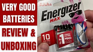 Watch Energizer MAX AAA Batteries 4 Pack - Unboxing & Review on Amazon Live