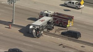 Semis involved in Allen crash causing traffic issues