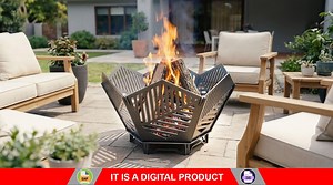 Fire Pit Hex V3. Digital Product, Files DXF, SVG for CNC, Plasma, Laser. Portable Firepit, Hexagon Collapsible Fire Pit for Backyard. Diy - Etsy