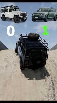 Old defender vs New defender test in beamng.drive 🚗🚗