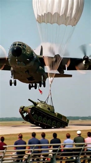a tank drop from gargo cargo plane✈️ and crash 1987 #crash #military