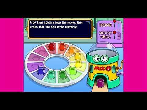 CBBC Colour Mixing Factory - Old Flash Games