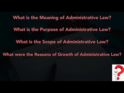 Concept of Administrative Law Simplified