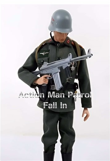 Action Man. Arguably the most iconic toy of the 60s until they ruined it with Eagle eyes . The parachute.rarely opened and the magnetic audio tape and pulley often broke “Action Man Patrol Fall in” #actionman #militarydolls #actiontoy #60stoys