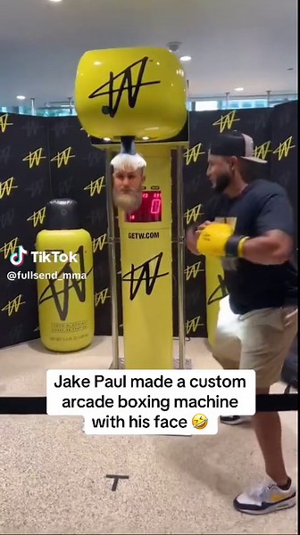 Jake Paul's Custom Arcade Boxing Machine | Boxing, Paul Perry