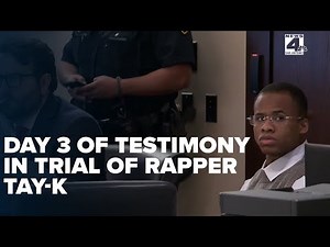 Jurors shown crime scene video on day three of Tay-K 47 capital murder trial