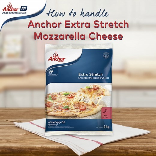 How do you handle Anchor Extra Stretch Mozzarella Cheese? Watch the video to find out! | Anchor Food Professionals Malaysia-Brunei