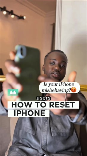 How to reset your iPhone. Do this if your iPhone is lagging #iphone #fixiphone #techtok #jerattech #foryou