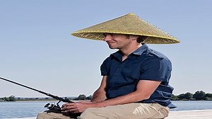 Chinesischer orientalischer Hut, leichter chinesischer Bambus-Strohhut, asiatischer Strohhut mit verstellbarer Kordel für Aktivitäten wie Gartenarbeit, Wandern, Angeln und Camping