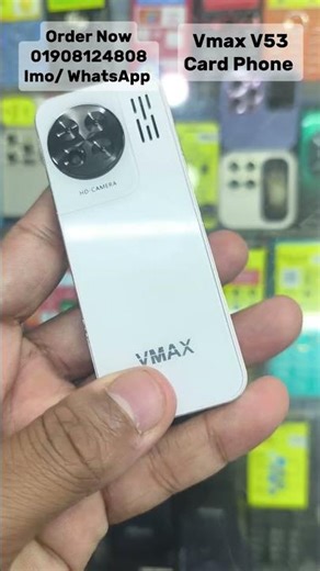 Vmax V53 Card Phone Dual Sim 1000 Mah Battery New Intact Box