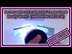 Do Reusable UV (UVA, UVB and UVC) Tester Cards Really Work (HARDKING UVA/UVB/UVC Card REVIEW)?
