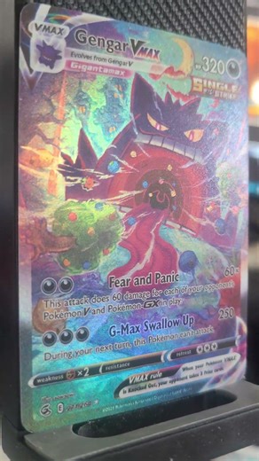 Gengar VMAX (Alternate Art Secret) : Fusion Strike #shorts #gengar